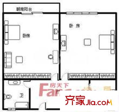 新龍花苑 戶型圖