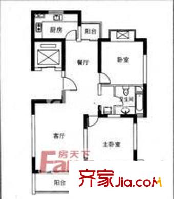 新龍花苑 戶型圖