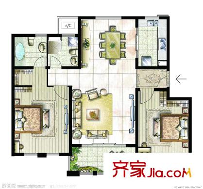 紫薇一村 戶型圖