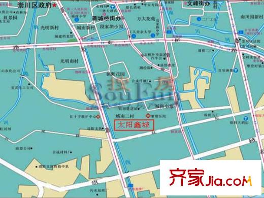 太陽鑫城交通圖