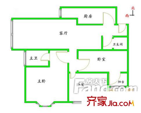 濠河名邸 戶型圖