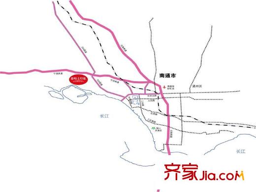 恒盛泰晤士印象交通圖區(qū)位圖