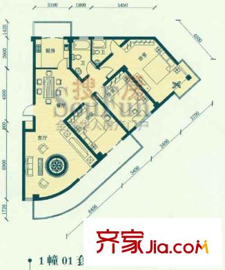  佳利秀水公寓 1幢01套型