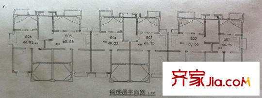 公園佳苑二期50號(hào)閣樓層平面圖