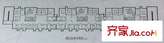 公園佳苑二期47號(hào)地下車庫(kù)平面圖