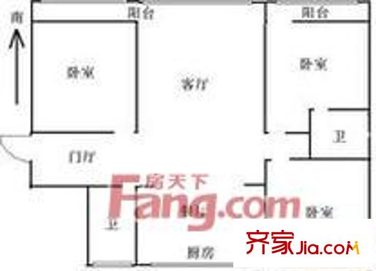 啟秀花園 戶型圖
