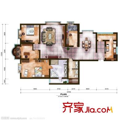 景河苑 戶型圖