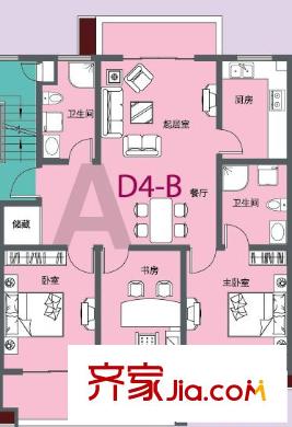 城市名人花園 戶型圖