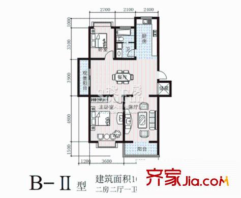 銀州世紀(jì)家園 B-2戶型
