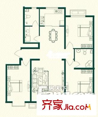 北濠山莊 戶型圖