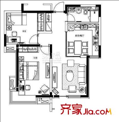 新海通花園 戶(hù)型圖