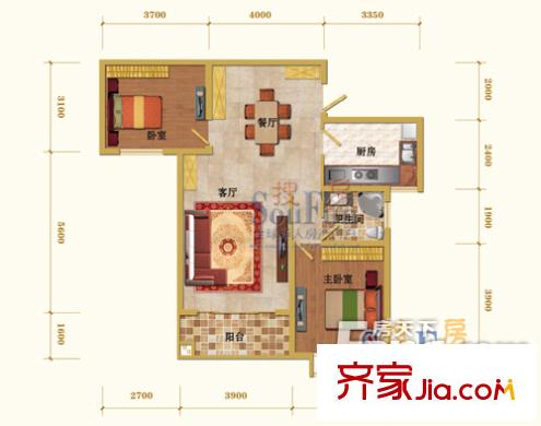新苑華庭 戶型圖