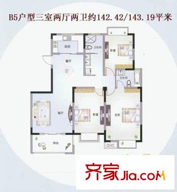水榭花都B5標(biāo)準(zhǔn)戶型