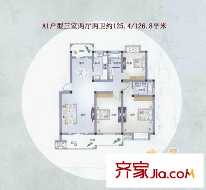 水榭花都A1標(biāo)準(zhǔn)戶型