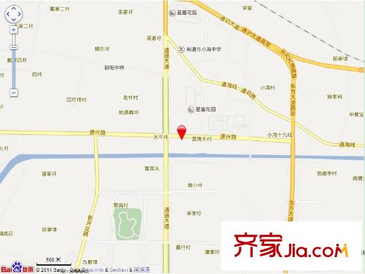 星景花園交通圖 