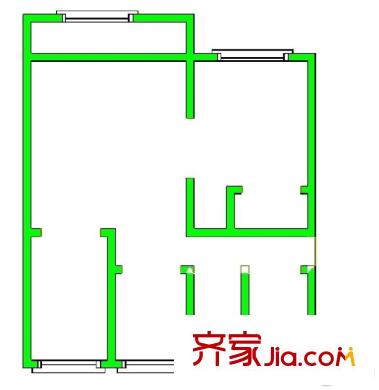 外灘小區(qū) 0室 戶型圖