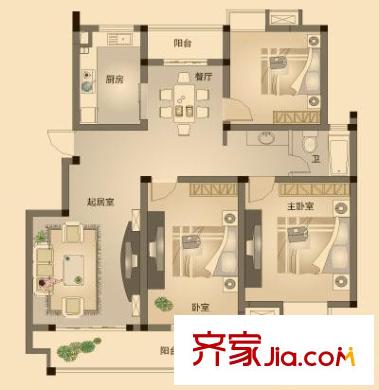 金飛達名郡 戶型圖