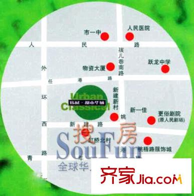 都市華城交通圖