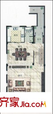 博園嵐郡住宅戶型圖博園嵐郡 戶型圖 2室1廳1衛(wèi)1廚
