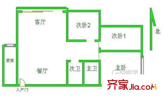 三三公寓 戶型圖