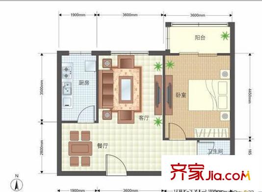 錦安花園 戶型圖