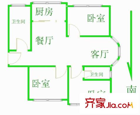 錦安花園 戶型圖