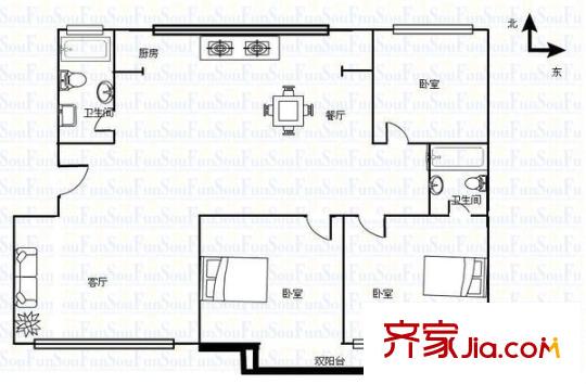 學(xué)田中南苑 戶型圖