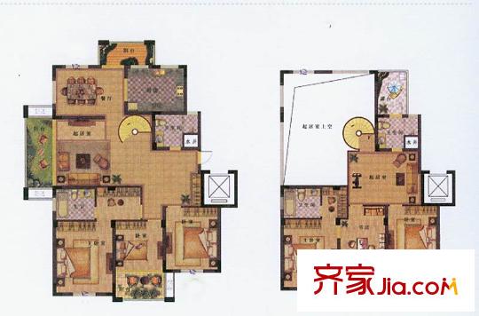 中港城世家A1-5Y戶型 6室3廳4衛(wèi)1廚