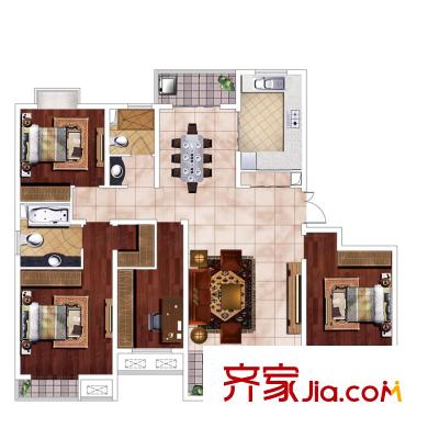 恒盛豪庭 戶型圖