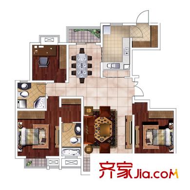 恒盛豪庭 戶型圖