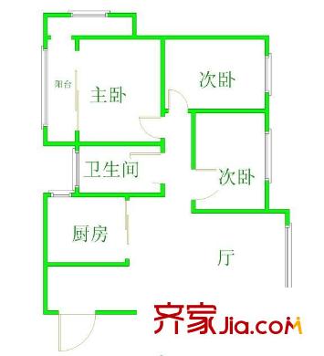 紫東花苑 戶(hù)型圖