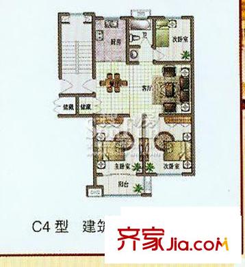 都市華庭d3戶型129.87平方米 3室2廳1衛(wèi)1廚