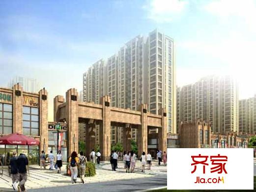 文華名邸沿街透視圖