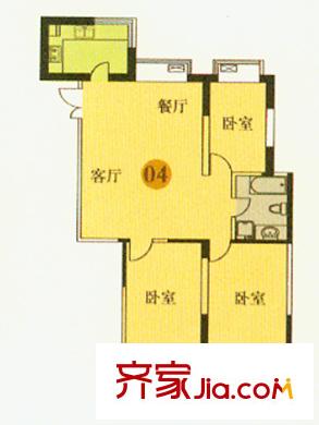 盛薈A-03/04 3室2廳1衛(wèi)1廚