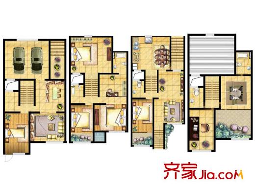 御墅園別墅8室5廳5衛(wèi)1廚 8室5廳5衛(wèi)1廚