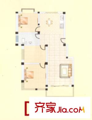 金和家園D(電梯多層) 2室2廳1衛(wèi)1廚
