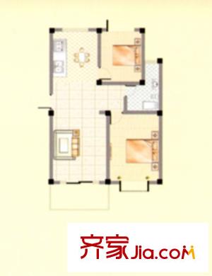 金和家園B(多層)  2室2廳1衛(wèi)1廚