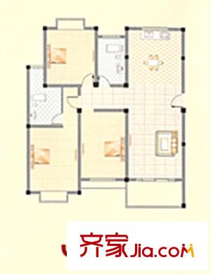 金和家園J(電梯多層) 3室2廳2衛(wèi)1廚
