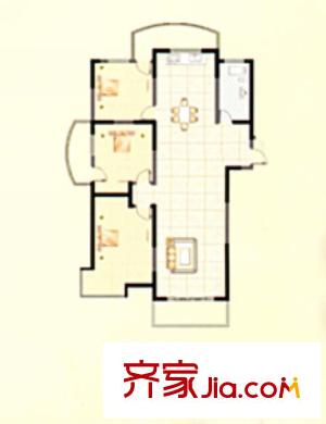 金和家園H(高層) 3室2廳2衛(wèi)1廚
