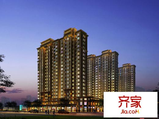 君御豪庭夜景效果圖