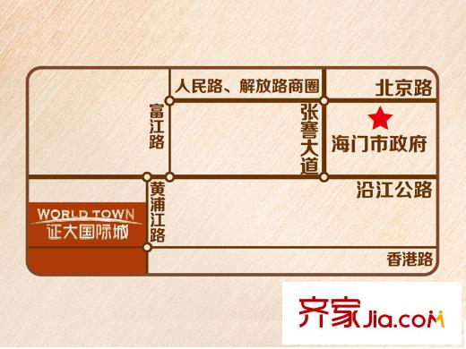 證大國(guó)際城區(qū)位圖