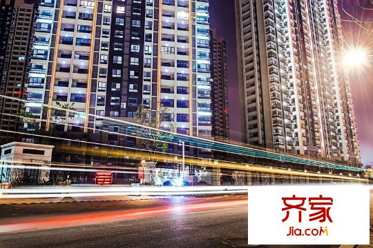 保利香檳國際小區(qū)沿江海大道夜景20150319