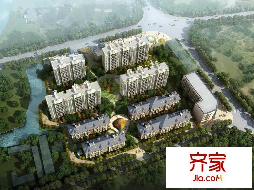 通劉花園小區(qū)鳥瞰圖
