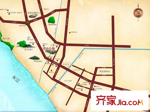 望山公館交通區(qū)位圖