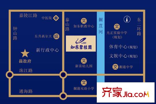 如東碧桂園交通區(qū)位圖