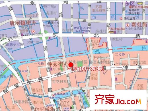五洲御錦城交通示意圖