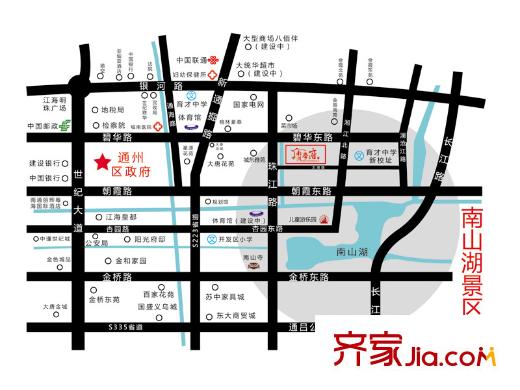 南湖學(xué)府區(qū)位圖