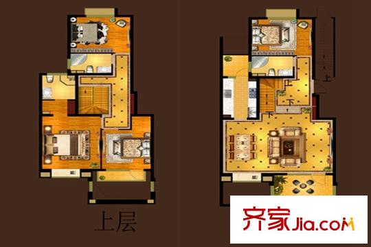 中南軍山半島31號樓中疊戶型 4室3廳3衛(wèi)1廚
