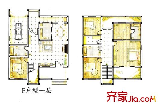 世紀桃源F戶型 5室1廳3衛(wèi)1廚
