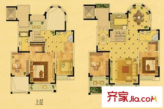 中南軍山半島33#中疊戶型 5室2廳3衛(wèi)1廚